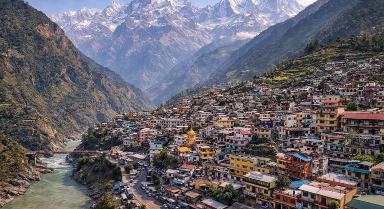 Joshimath hill town gateway to Badrinath with Himalayan landscape and spiritual significance